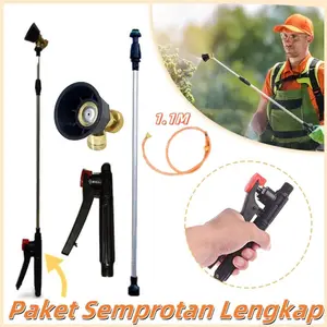 paket sprayer elektrik manual stik kuningan + selang sprayer + handle + nozzle vortex kabut halus Alat penyemprot irigasi, nosel tekanan tinggi pertanian, atomisasi halus yang dapat disesuaikan, peralatan penyemprotan universal.