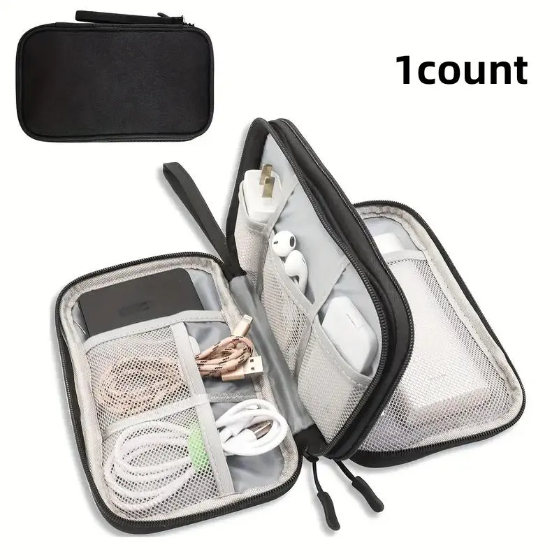 Multi-grid Travel Storage Bag, 1 Count Waterproof Electronic Product & Accessories Storage Bag, Durable Storage Organizer for Travel Office 0