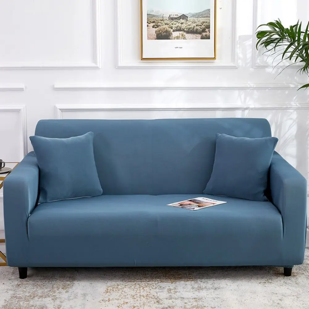 Four season pure color simple cover all inclusive one-piece sofa pad universal dustproof, anti cat, wear-resistant