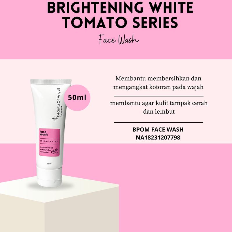 Product Introduction of Beauty Of Angel White Tomato Series Cream pencerah wajah melembabkan kulit kusam mengandung collagen Mencerahkan Pria Hitam Scrub Perawatan 25