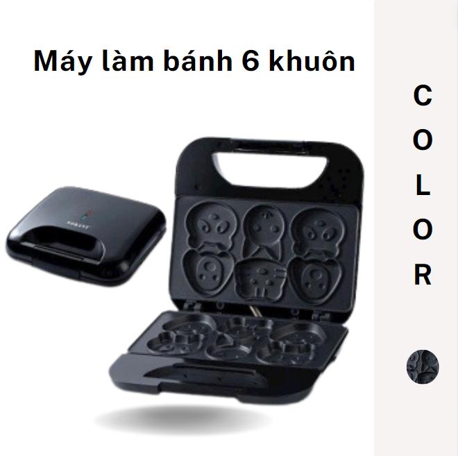 Máy làm bánh Sokany 6 khuôn hình thú đáng yêu, máy nướng bánh nhanh chóng, tiện lợi Pha Trà Máy Làm Sữa