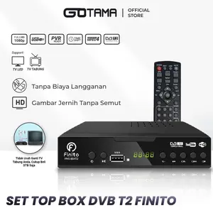 Set Top Box TV Digital Receiver Finito Besar Penerima Siaran Digital Receiver Full HD/ STB Wifi Bisa Youtube DVB-T2 Garansi