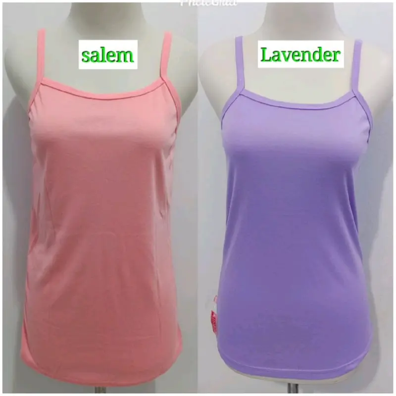 [ COD ] GROSIR PAKET 6 PCS TANK-TOP TALI KECIL WANITA BAHAN Polyester Hyget Premium POLOS Santai Slim-fitting 6