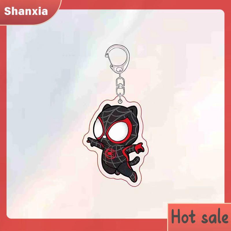 Product Introduction of Loket Rantai Kunci Spider Man Kartun, Rekaan Comel, Hadiah Mainan Beg galas Pasangan Kucing Lucu, Sesuai untuk Beg Aksesori, Rantai Kunci Loket, Hebat sebagai Hadiah Bead 17