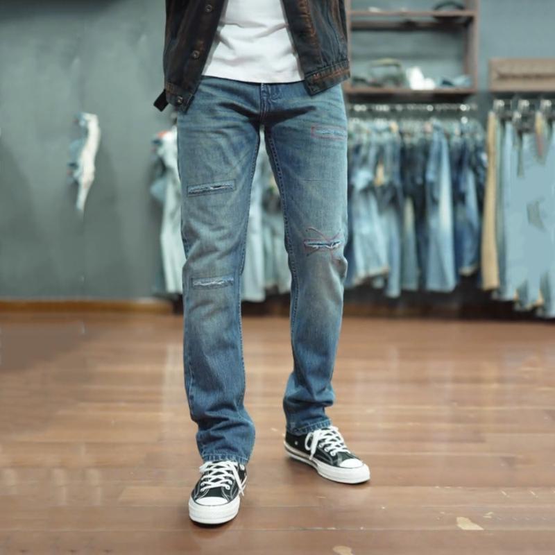 Product Introduction of Quần Jeans Nam JN01. Thiết kế đường phố trẻ trung, chất vải bò co dãn 4 chiều thoải mái khi mặc 4
