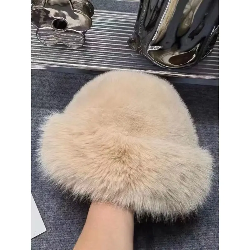 ￼Mũ lông mềm giữ ấm thu đông phong cách Tây Tạng 2