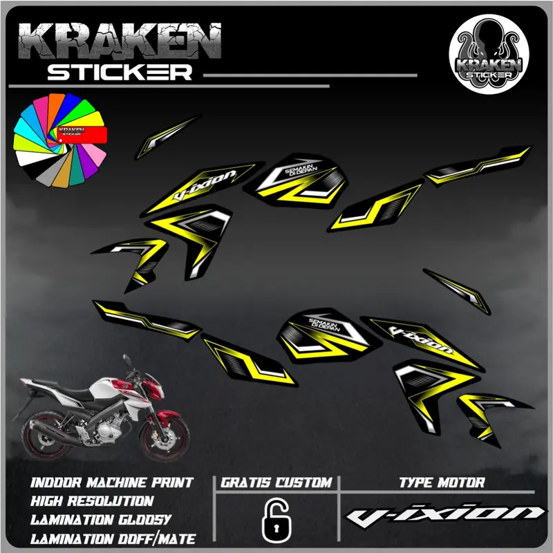 Sticker Striping VIXION LIGHTNING (NVL) Decal Stiker list variasi yamaha VIXION code 15 1