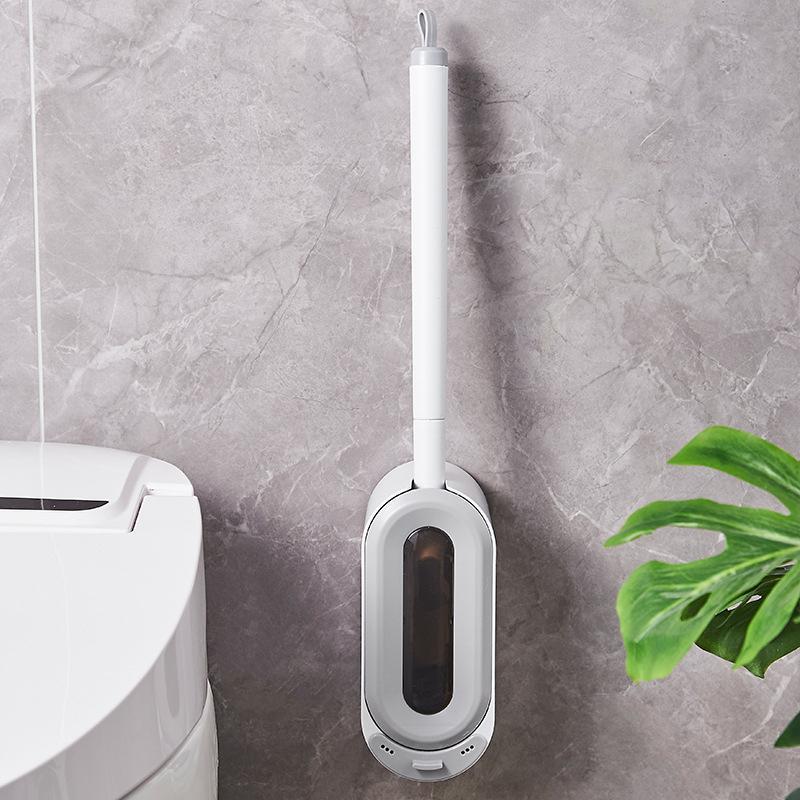 Product Introduction of Wall Mounted Toilet Brush, Long Handle Toilet Brush with Holder, Toilet Cleaning Brush, Bathroom Cleaning Tool, Bathroom Accessories 5