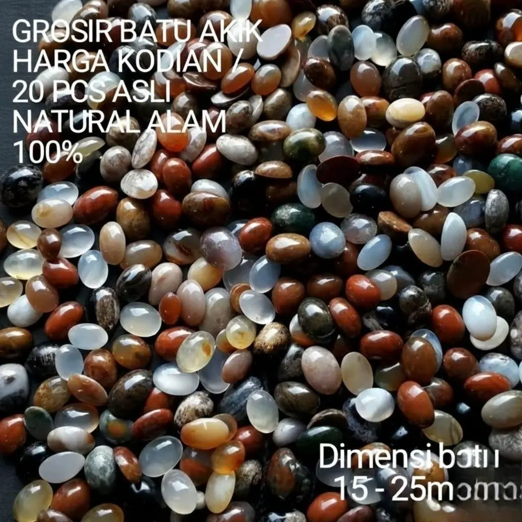 Batu cincin akik Natural alam asli harga kodian / 20 biji