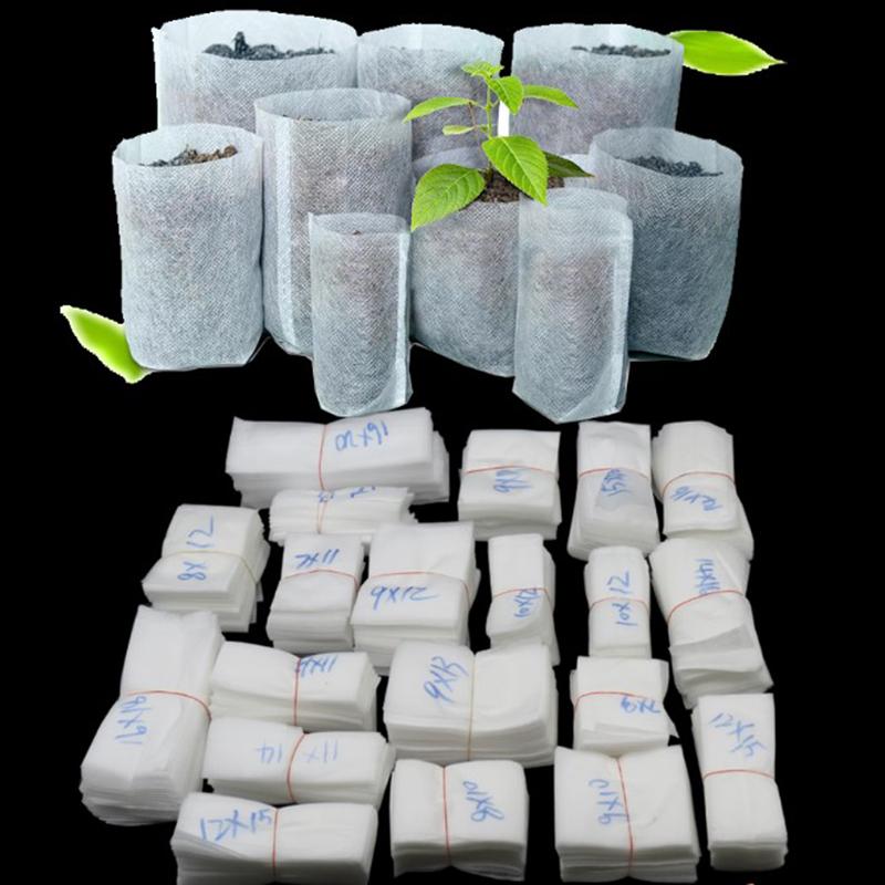 Product Introduction of 100pcs Biodegradable Non-woven Nursery Bags Fabric Eco-Friendly Planting 9