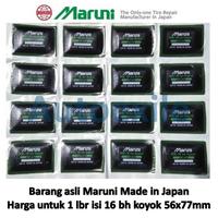 Gambar Koyok Tambal Ban Luar Radial Tire Patch Maruni GNR10 MR10 Petak 56x77mm 16buah Tip Top GNR-10 MR-10 Dinding Samping Sudut Tapak Tanpa Masak Made in Japan - Hitam Hijau dari Autoexile Kota Medan 2 Tokopedia
