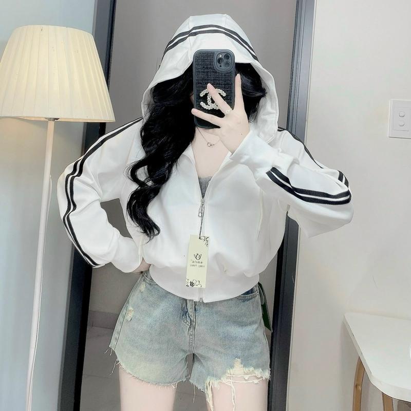 [HT015] Áo khoác thun UMI 2 da, chạy sọc thể thao Nữ - Áo Khoác Hottrend