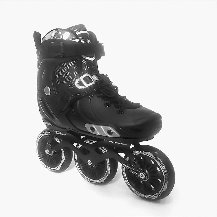 inline skate SPEED Sepatu roda 3x100mm three wheels adjustable 37-40 3