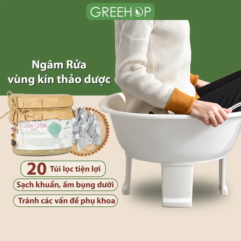 Thảo dược ngâm mông dưỡng sinh phụ nữ, ngâm rửa vùng kín thiên nhiên 0