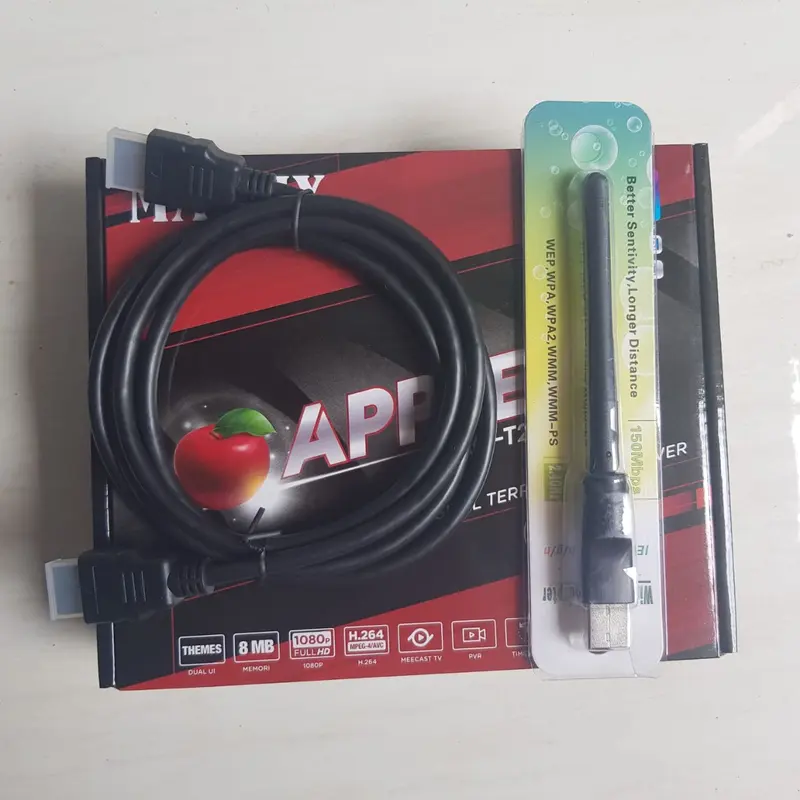 STB SET TOP BOX DVBT2 matrix apple HD TV digital gambar super jernih pakai antena biasa UHF Software Terbaru 6