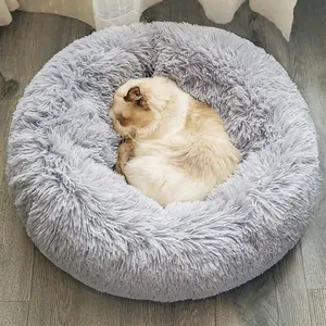 kasur kucing/anjing desain Bundar (50x50) super lembut halus serta Menghangatkan anabul