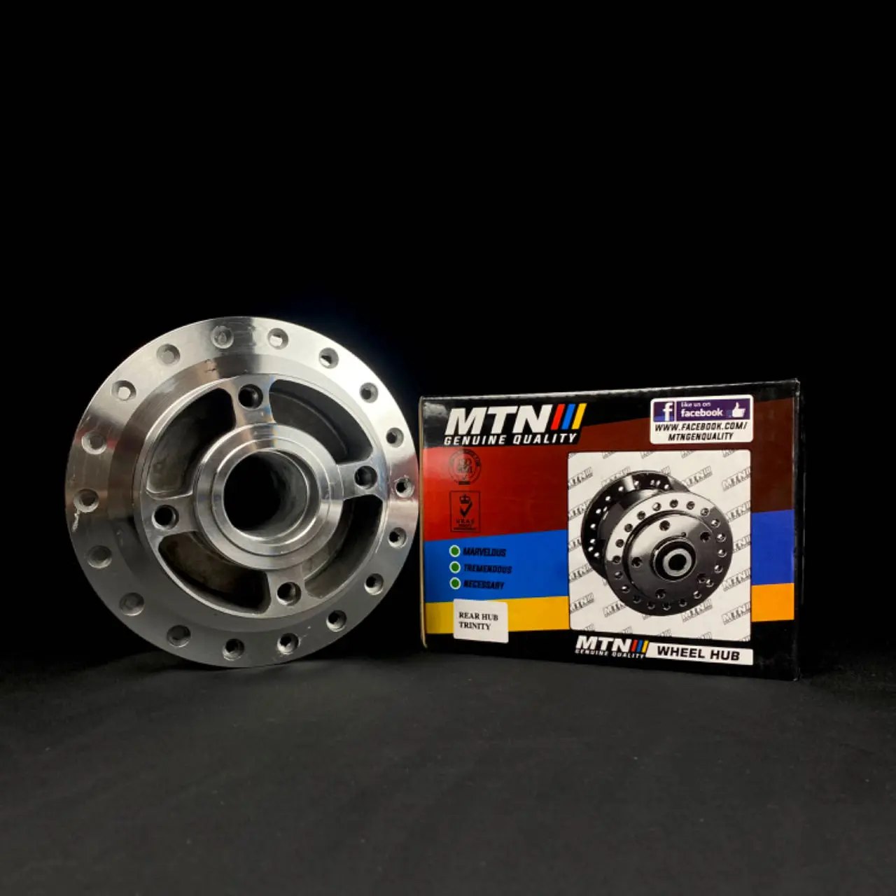 RACING FORCE MTN GENUINE HUB REAR CHROME XRM TRINITY - TikTok Shop ...