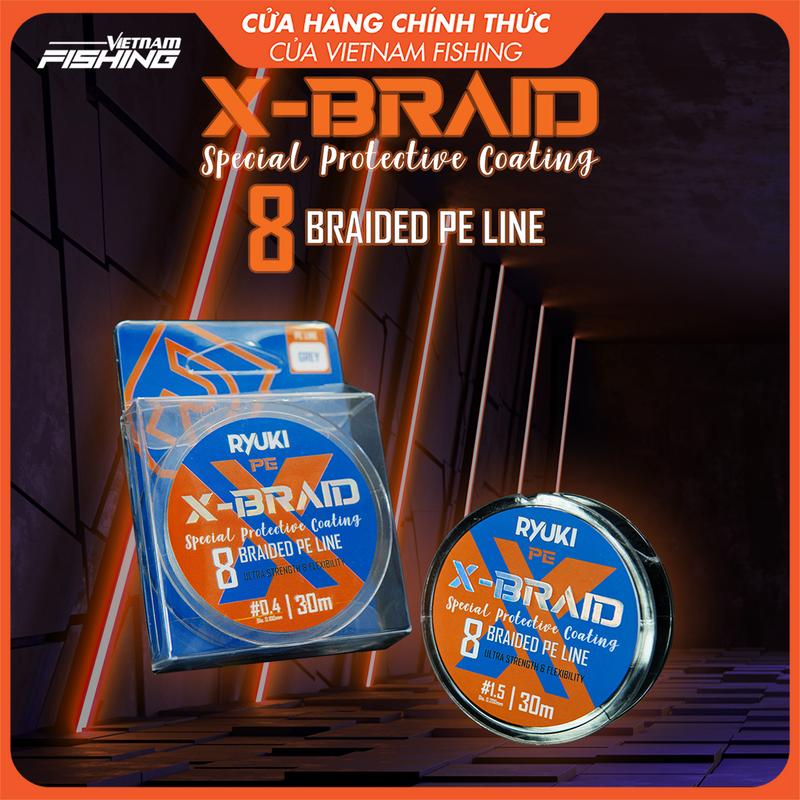 Dây Câu Cá RYUKI PE 8X Braid