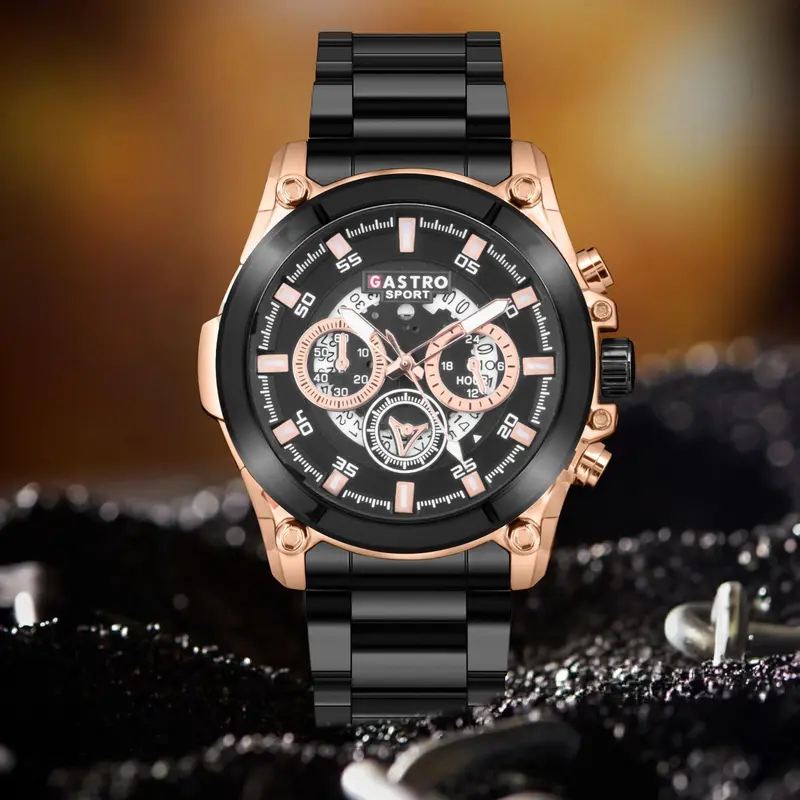 DISKON Jam Tangan Pria Gastro 7123A Rantai Stainless Steel Water Resistant 3 ATM Kaca Watches 1