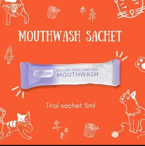 CATURE Mouthwash Sachet roll on ECER - pembersih bau mulut Anjing Kucing