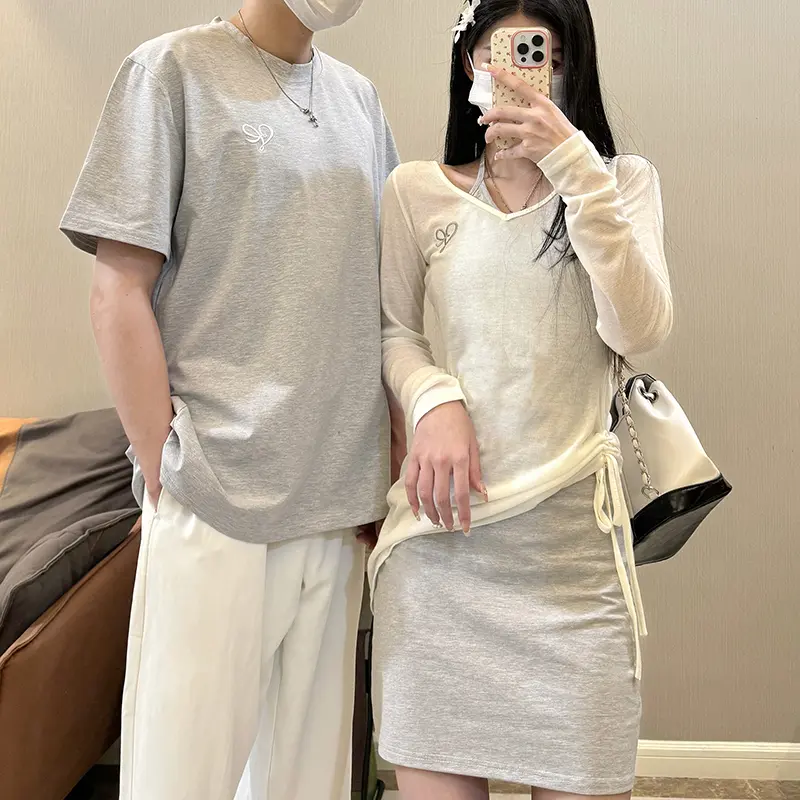 Trang Phục Cặp Đôi, Thiết Kế Độc Đáo Váy Nữ Mùa Hè, Váy Pháp, Váy Một Mảnh, Hợp Xu hướng Ins, Trang Phục Mùa Hè