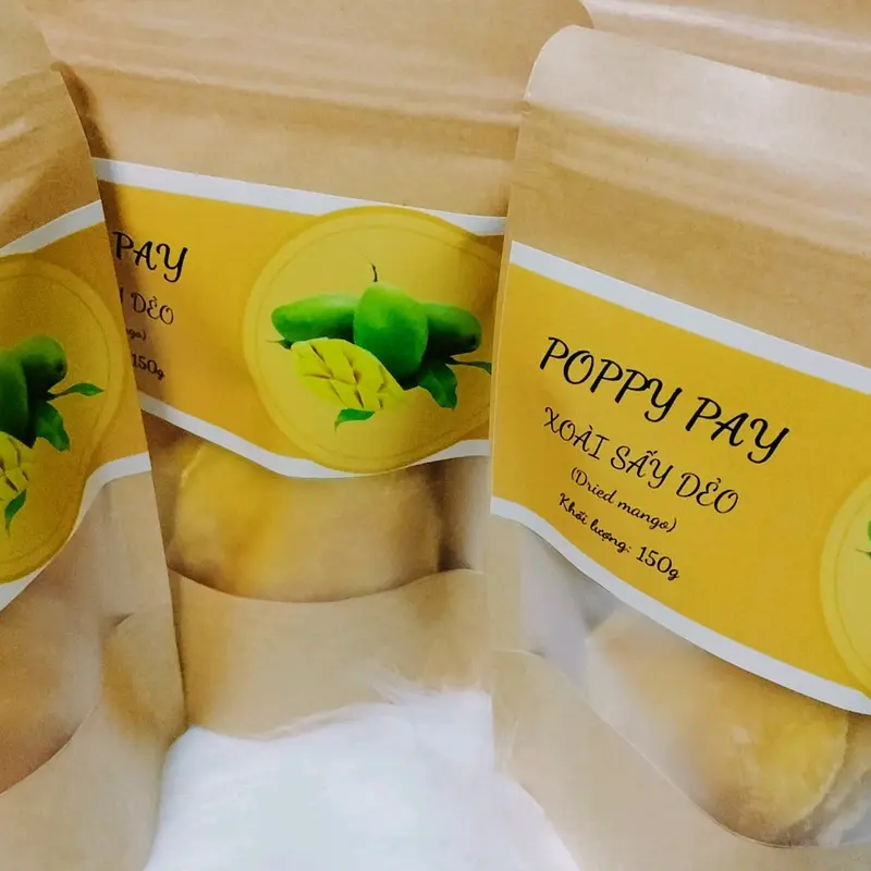 Combo 3 bịch sấy dẻo (Xoài, Thơm, Vỏ bưởi) Ăn Vặt 3