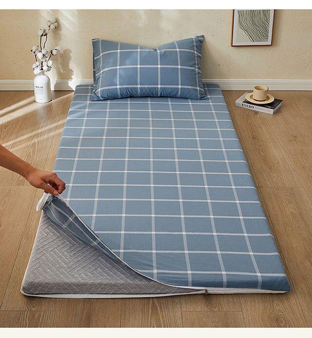 Product Introduction of College Dormitory Protective 90x190 Aloe Vera Cotton Mattress Anti slip Single Bed Cover Top and Bottom Laying 8
