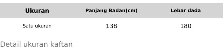Kaftan Motif Aminah Rayon Premium Jumbo Ld 180 cm