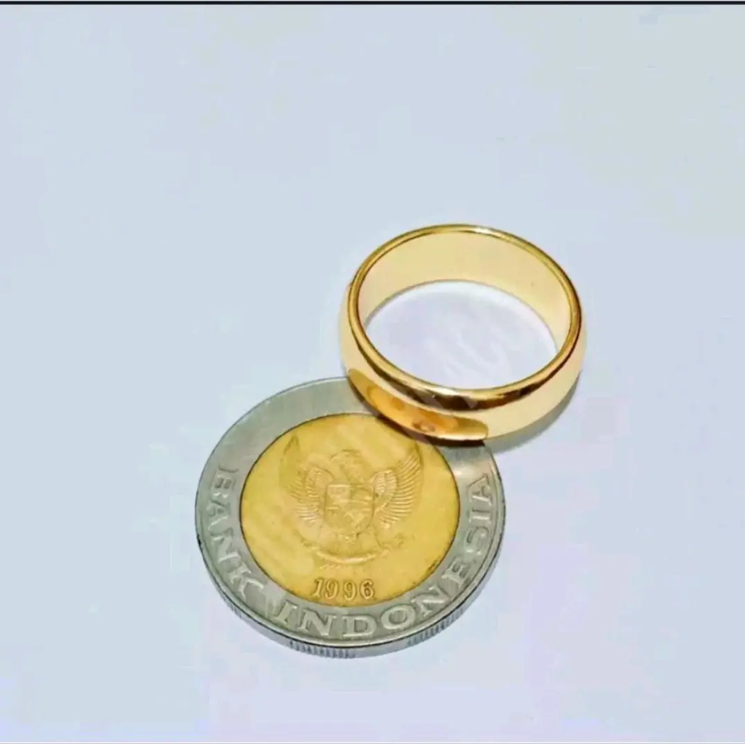 CINCIN VIRAL/CINCIN TERBUAT DARI KOIN ASLI ANTI LUNTUR ANTI KARAT/ CINCIN TERBUAT DARI KOIN LOGAM TAHUN 1990-1996/