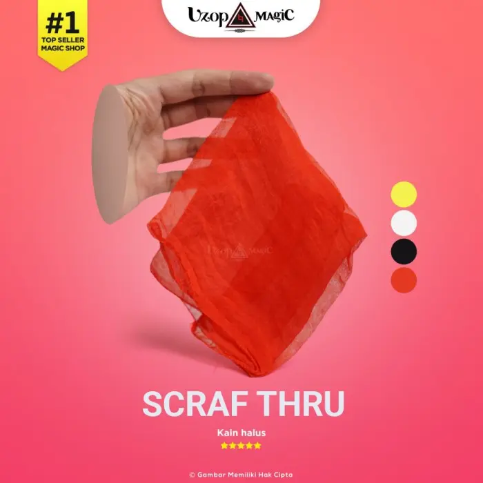 Scraf thru - Alat sulap kain menembus objek - Uzop Magic 0