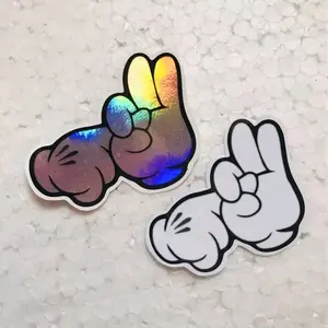 Stiker cutting logo timbul anime mikimos Paper emoji Car Kendaraan