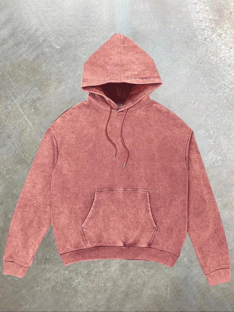 Product Introduction of Men's Vintage Graphic Print Hoodie, Casual Regular Fit Retro Long Sleeve Hooded Sweatshirt for Spring & Fall, Fashion Men's Top for Daily Wear, Pullover, Cotton 7