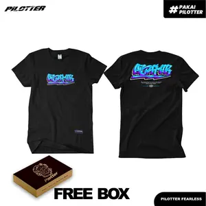 KAOS PILOTTER ORIGINAL FEARLESS FREE BOX + FREE STIKER