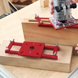 2in1の隠し留め具用溝切りブラケット、自己中心溝切りガイド、木製のキャビネットや家具への簡単取付