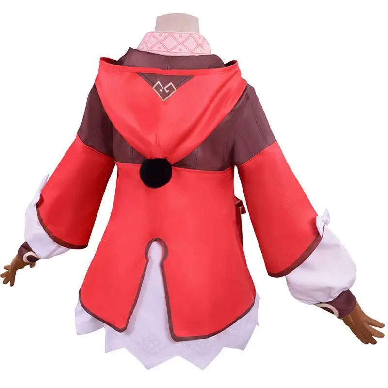 Wetrose Genshin Impact Klee Cosplay Wanita Women Costume Kostum Full Set, Klee Wig 2