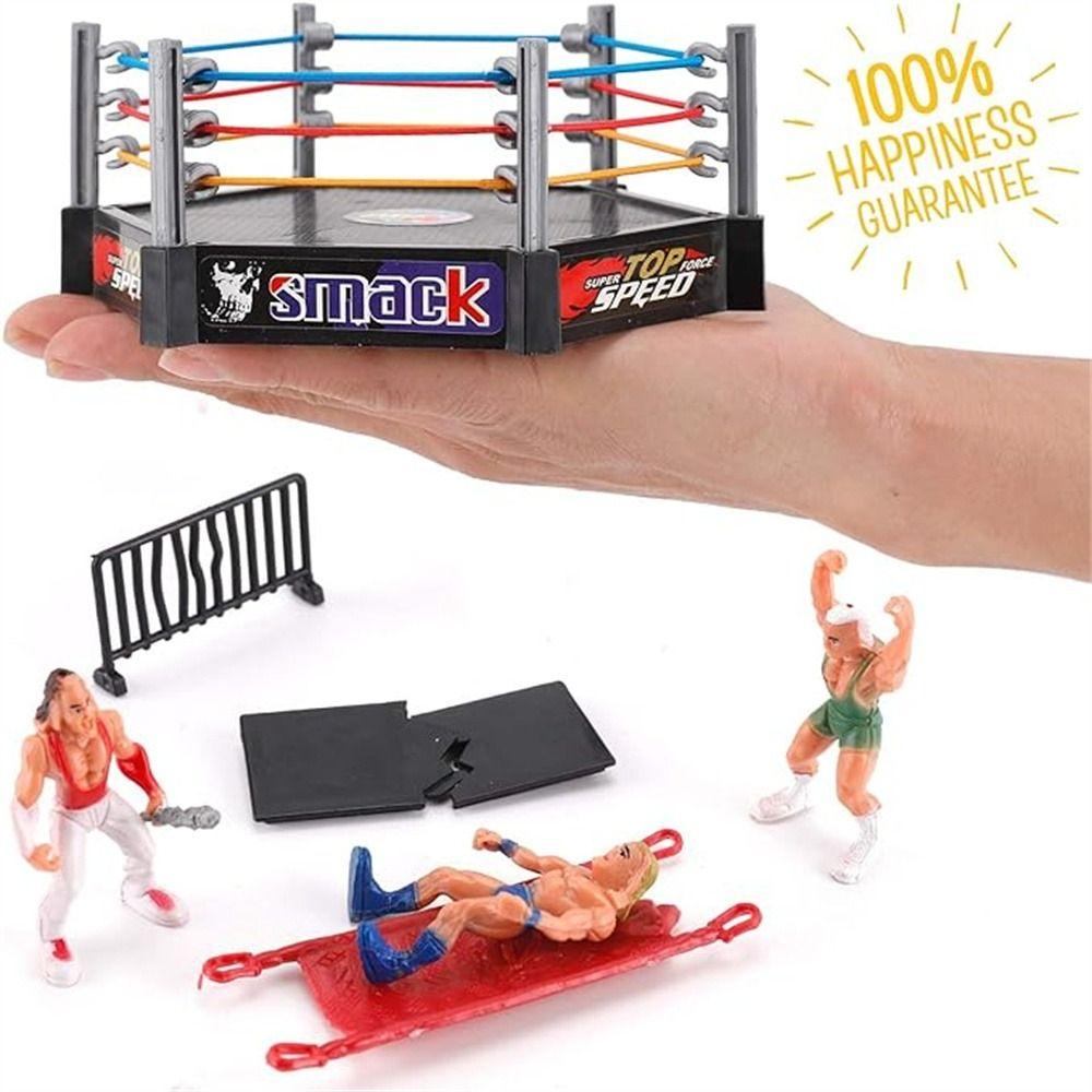Classic Fighting Station Wrestling Toys Wrestler Athlete Arena Cage ...