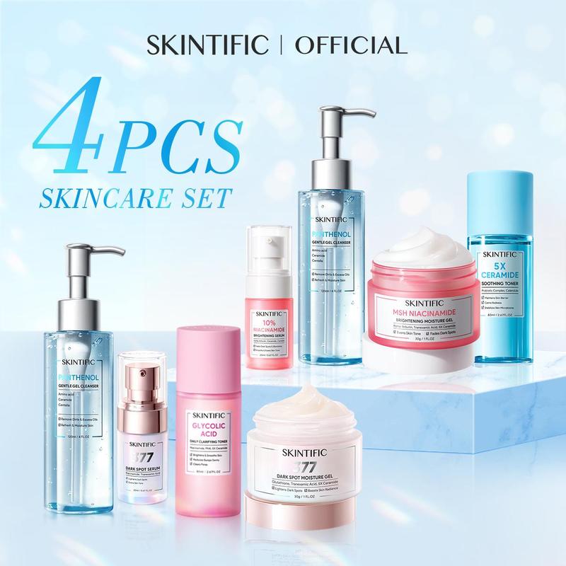 [GX] SKINTIFIC 4pcs Normal Size Hot Sale-Glowing Set/Acne Set/Repair ...