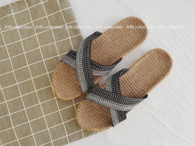 Product Introduction of [Có sẵn đủ size] Dép cói quai chéo cho NAM, mang nhà, đi làm, đi biển, dạo phố 16