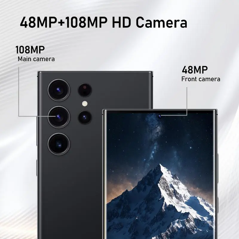 Android Smartphone 5G - Dual SIM Card Dual Standby, 8GB+256GB 6.8-inch Display, 6800mAh, Stylus, Headphones, Type-C Charging Cable, Protective Case, Card Extractor And Screen Protector - Perfect Holiday Birthday Gift 2