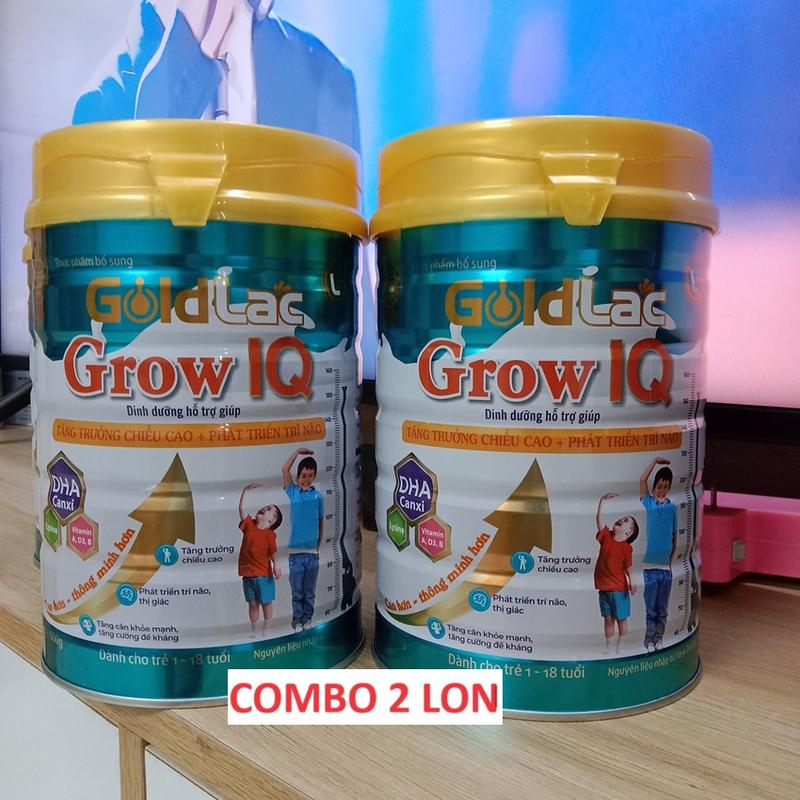 Sữa bột phát triển chiều cao - trí não Goldlac Grow IQ lon 900g 6