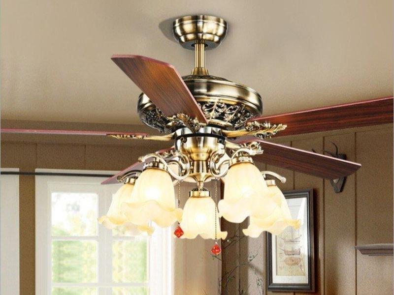 Quạt Trần 5 Cánh QT5 Có Điều Khiển Từ Xa, Có 5 Đèn LED Động Cơ DC 6 Cấp Độ Gió Cực Mát Phù Hợp Mọi Không Gian Nhà Bạn[BH 5 năm]