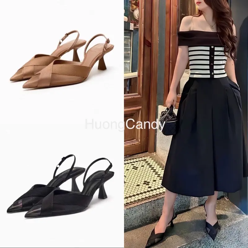 Giày Nâu Mũi Nhọn Fullbox ( hàng sẵn-fom to lùi 1 sz)