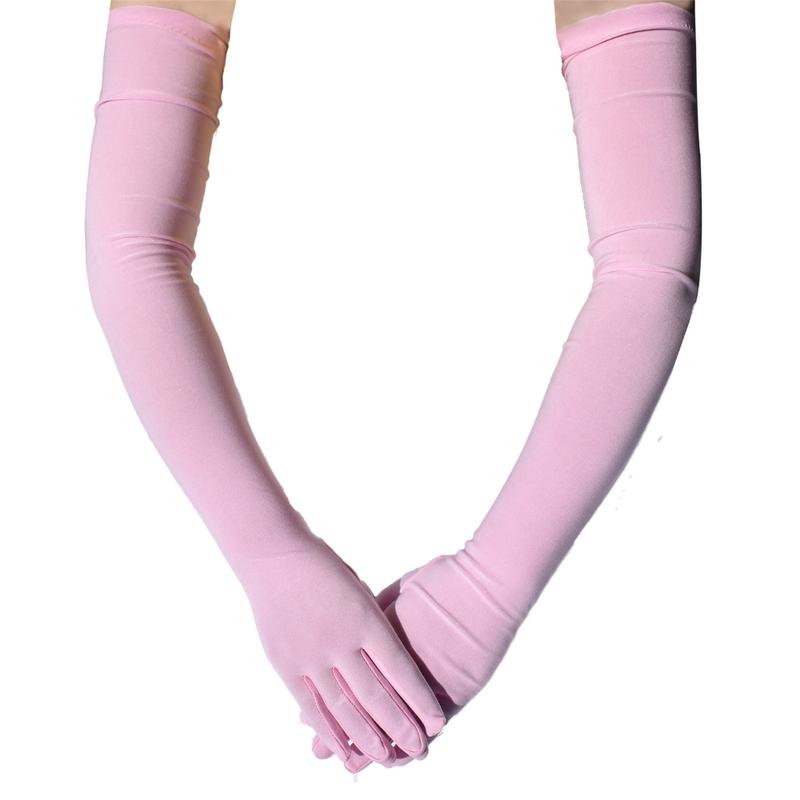 Product Introduction of 1920s Long Gloves Breathable Christmas Mardi Gras Dress Women Gloves Solid Color Elastic Wedding Party Bride Gloves 47