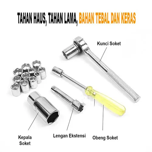 [cod] KUNCI SOCK SOKET SET 40 IN 1 KUNCI SOKET PAS - KUNCI PAS - JL-1040 5