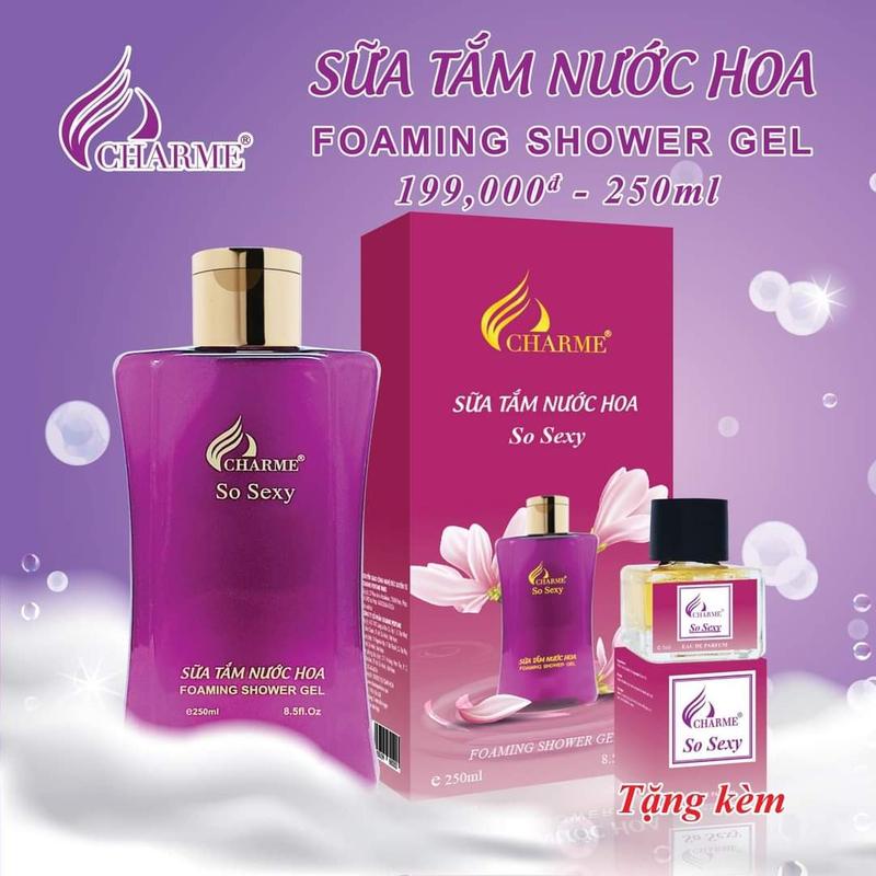CHARME PERFUME So Sexy 250ml dưỡng da body dành cho phụ nữ Dưỡng Body Làm Đẹp Da