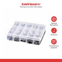 Gambar TaffSPORT Set Mata Kail Pancing No 3-12 J Hook Tajam 70 PCS with Box - 94151-BE - Transparan dari Taffware Official Store Kota Administrasi Jakarta Barat 1 Tokopedia