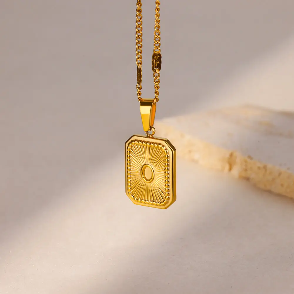 Stainless Steel Summer Necklaces Chains For Man Women Gold Color Clavicle Chain Pendant Necklaces Vintage Jewelry Gifts Decor
