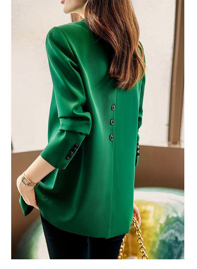 Product Introduction of Áo Khoác Vest, Dành Cho Nữ, Hàng Mới Về Mùa Xuân Năm 2024, Phong Cách Hàn Quốc, Dáng Ôm, Dễ Phối Đồ Dáng Rộng Vừa Vặn, Dài Tay, Áo Khoác Phong Cách Anh Quốc, Áo Khoác Nữ 12