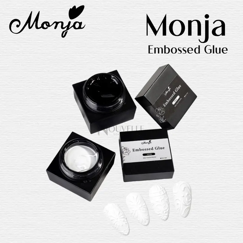 Monja Embossed Glue Gel for Embossed Design Gel Nail Art 5g 0