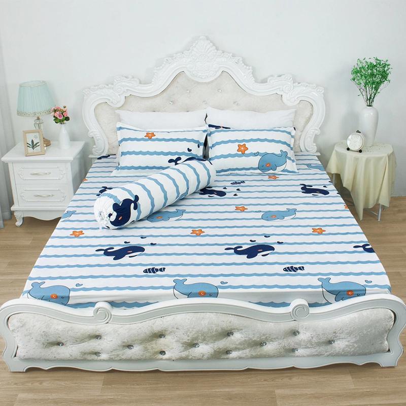 Sét 4 món Vỏ Ôm (1 ga + 2 vỏ nằm + 1 vỏ ôm), Sét 4 ga gối Vỏ ôm kích thước ga M2/M6/M8/2M2 1